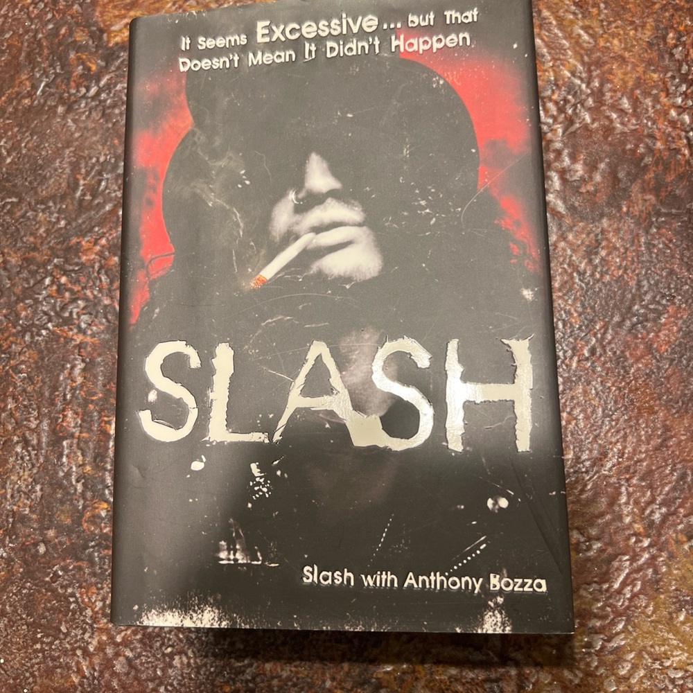 Slash by Anthony Bozza - Black Hardcover Book